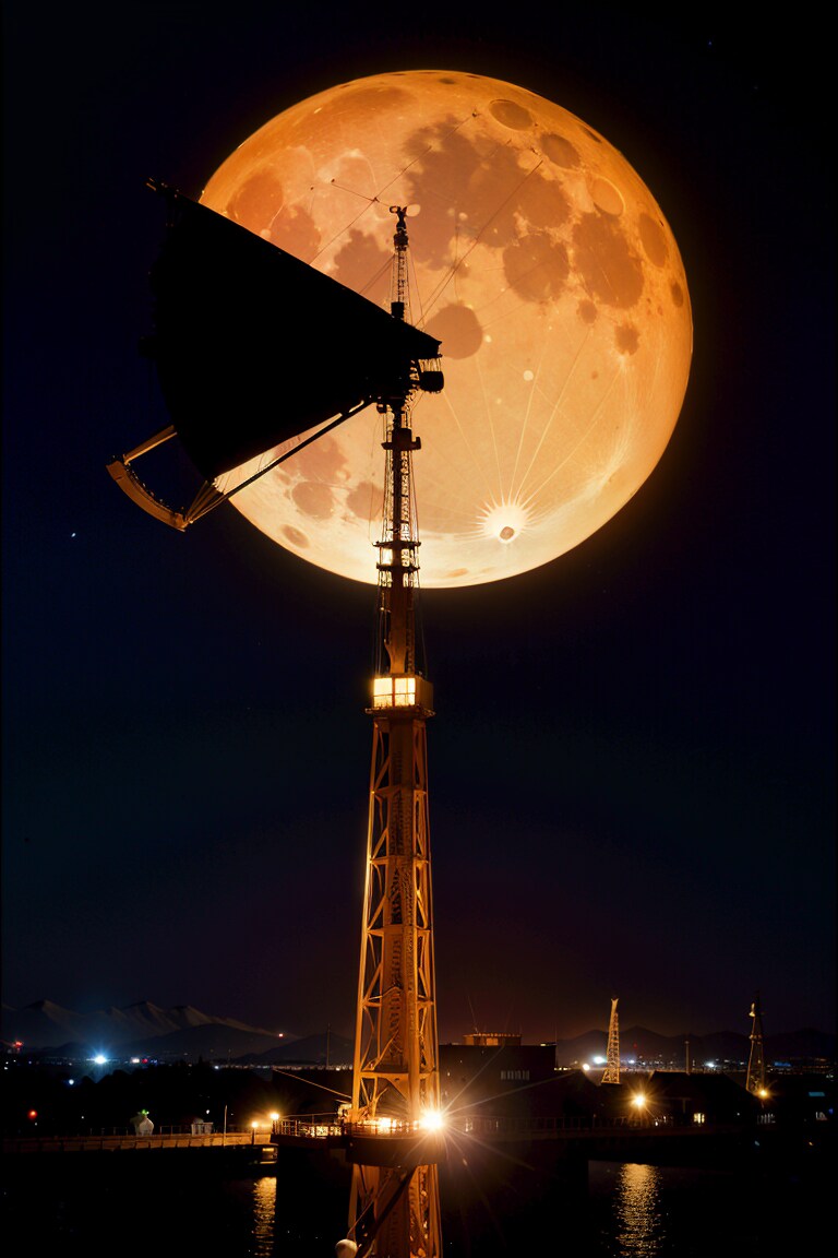 夜空のパックマン