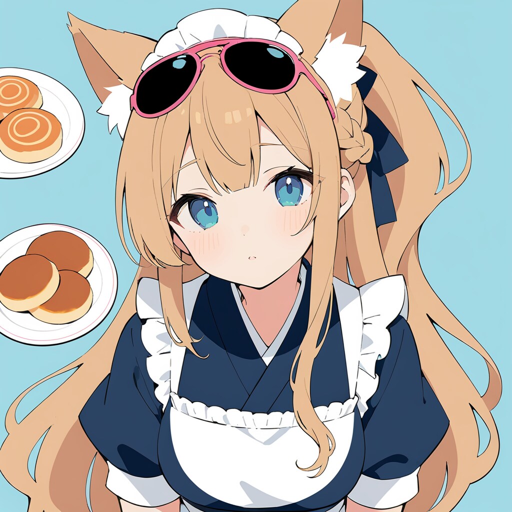 和菓子をおもうケモ耳メイド