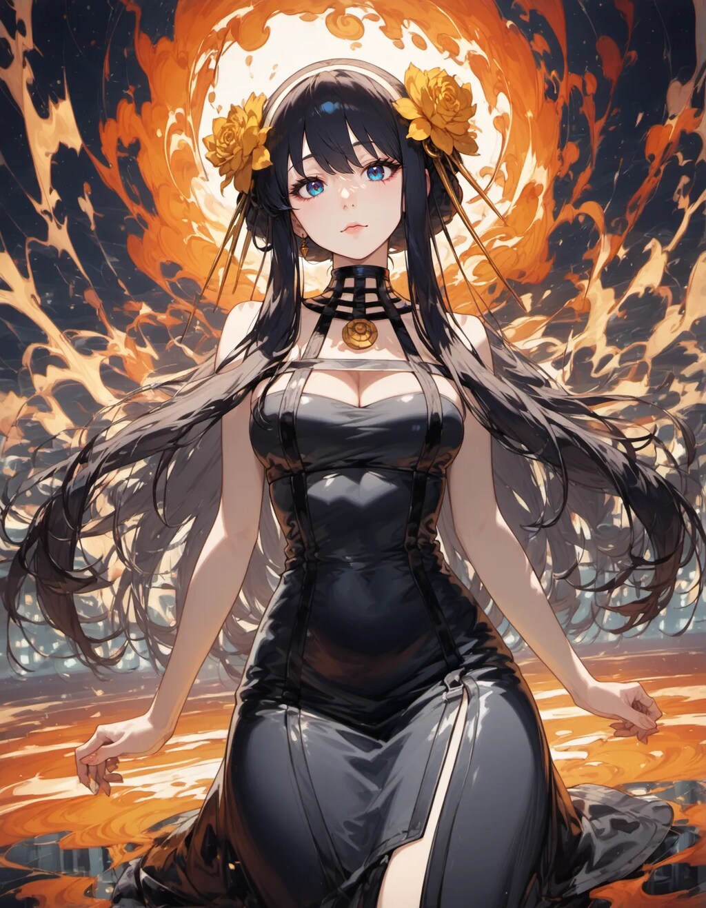 Goddess of the Fiery Sunset