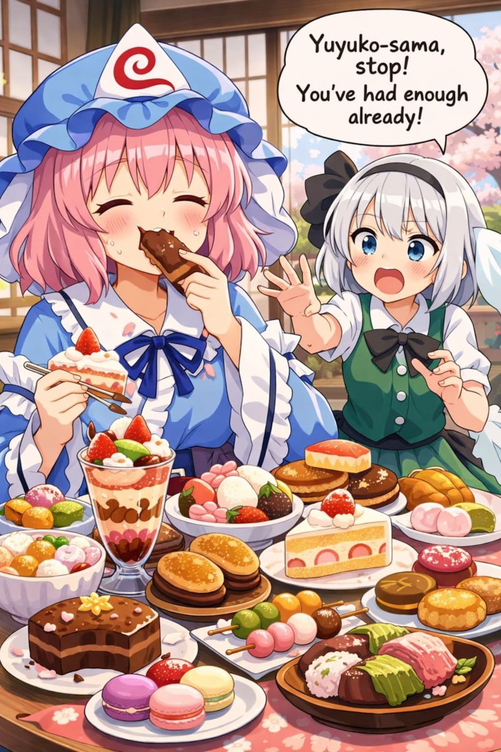 食べ過ぎです幽々子様！！