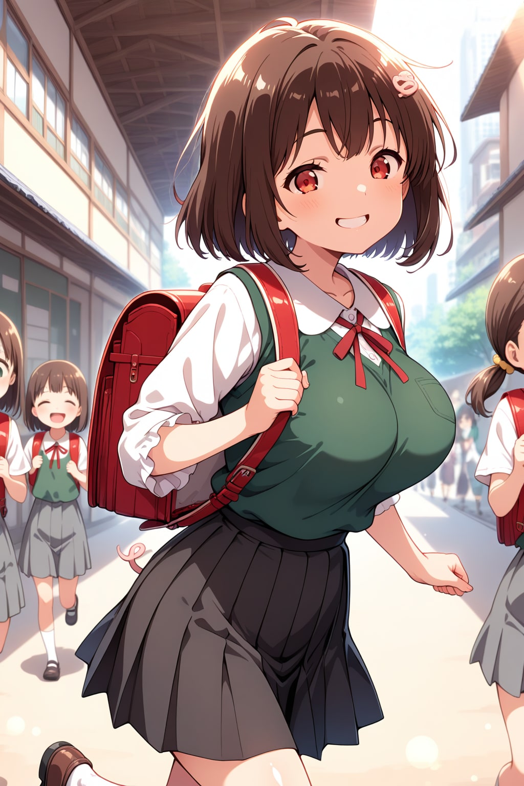 登校中 | の人気AIイラスト・グラビア