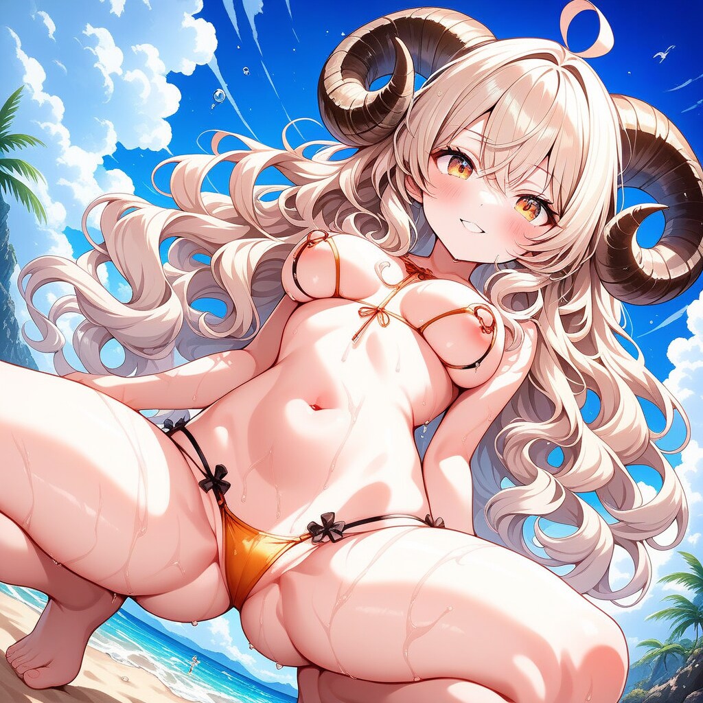 セクシー水着羊娘