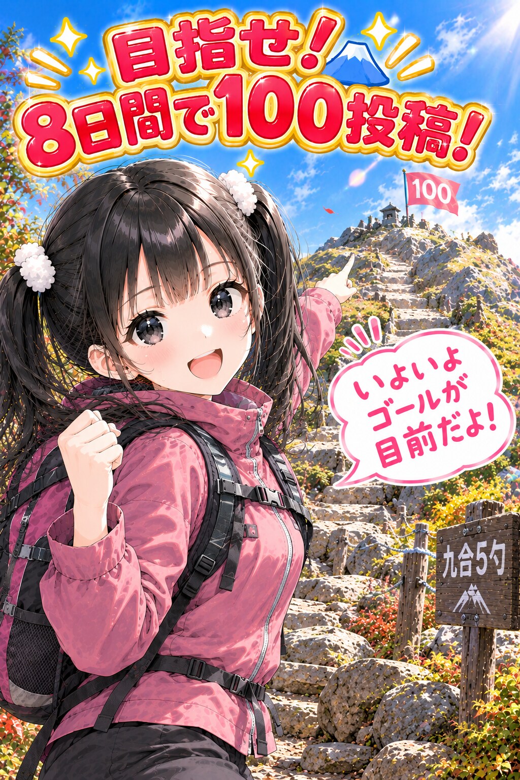 目指せ100投稿！最終日✨️最後まで楽しんで行こうね♪ | の人気AIイラスト・グラビア