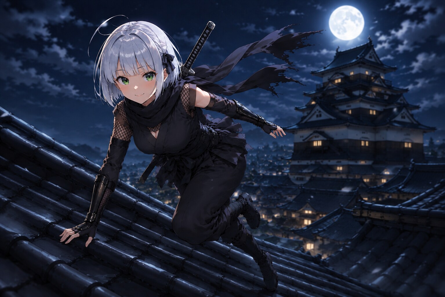 昼はメイド、夜は忍び！ | の人気AIイラスト・グラビア