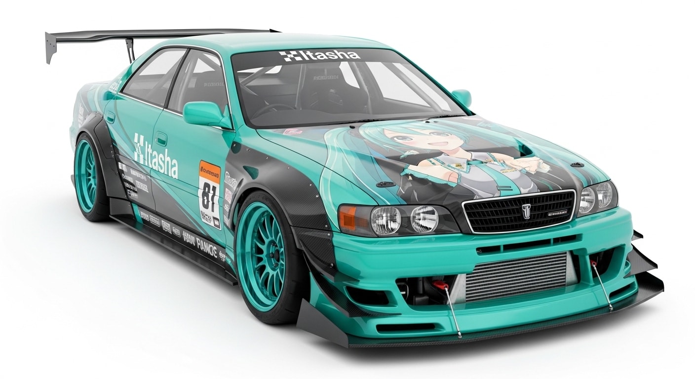 JZX100初音ミクレーシングカー | の人気AIイラスト・グラビア