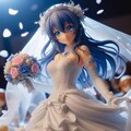 ★青髪女の子とウエディングドレス 2枚目
