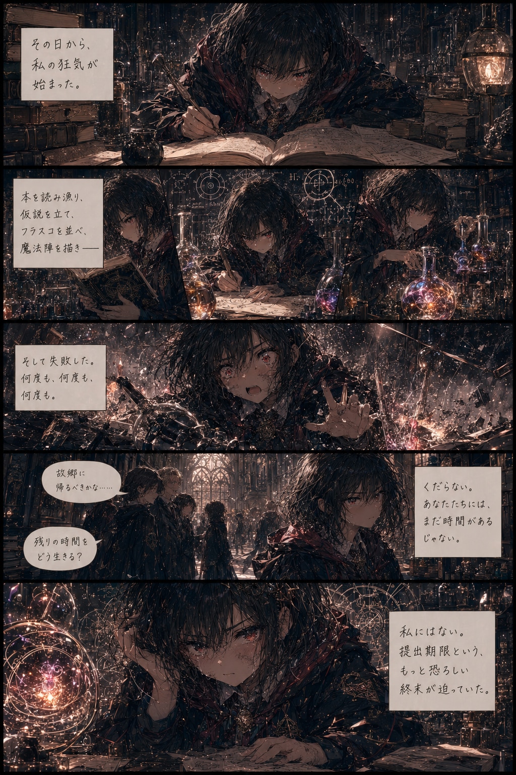 【漫画】奇跡の甘さに関する一考察、あるいは私が錬金術の単位を取るまで