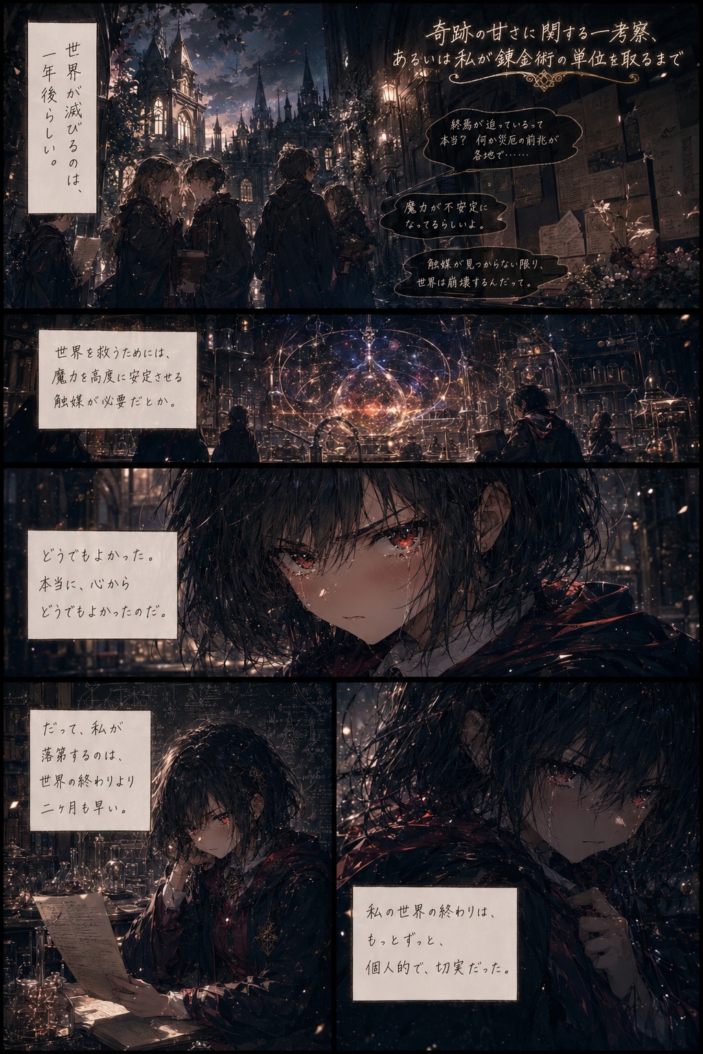 【漫画】奇跡の甘さに関する一考察、あるいは私が錬金術の単位を取るまで