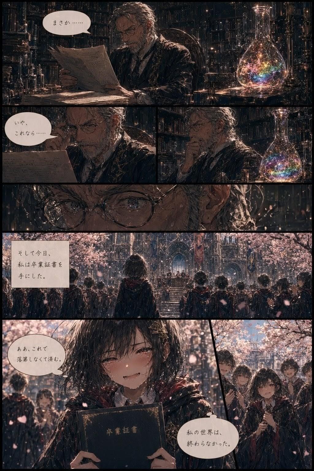 【漫画】奇跡の甘さに関する一考察、あるいは私が錬金術の単位を取るまで