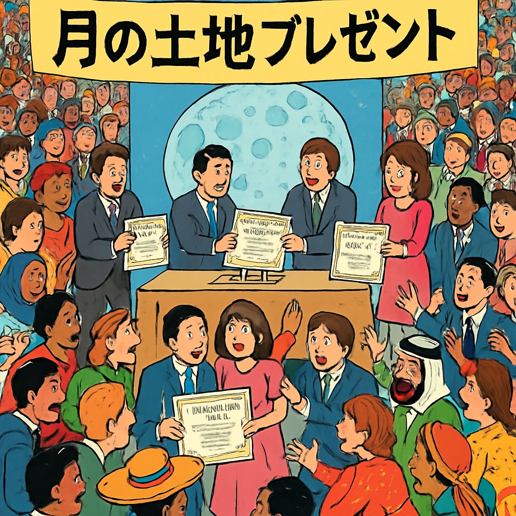 月の土地が貰える