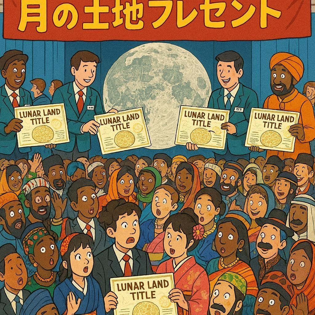 月の土地が貰える
