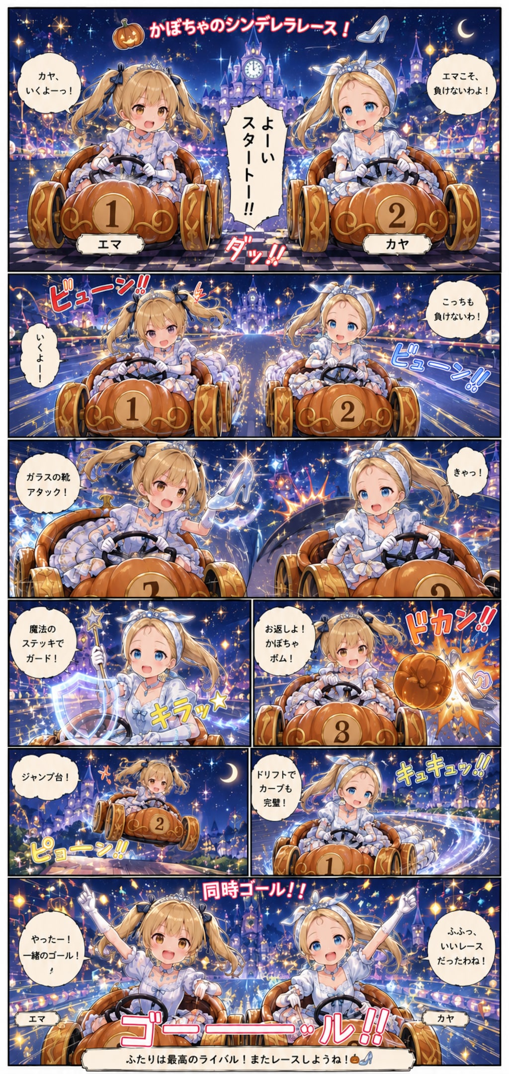 Askepot-ræset begynder!（シンデレラレース開始！）