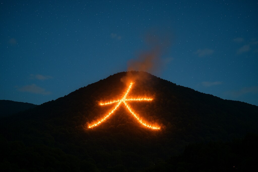 五山送り火の大文字
