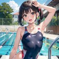 水着ストレッチいろいろ 6枚目
