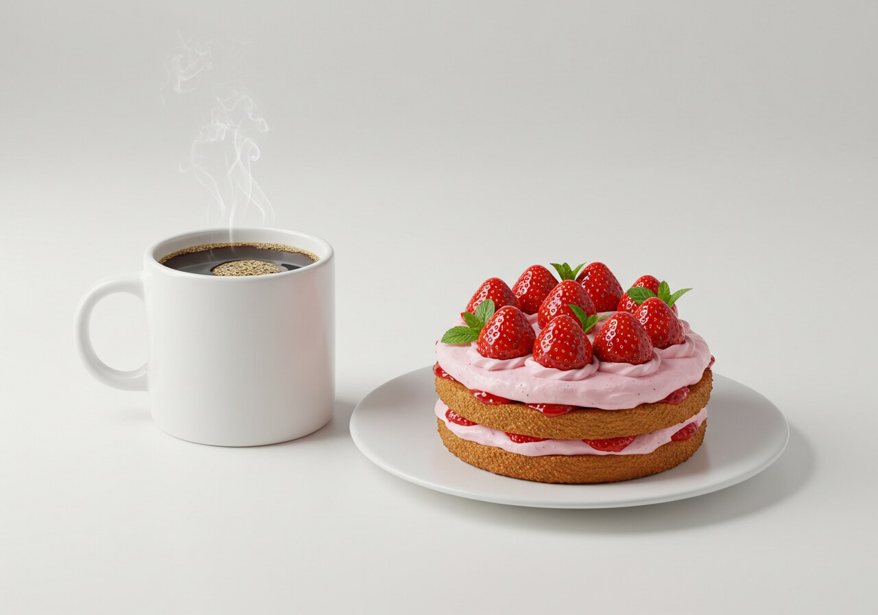 デザートの苺ケーキ | の人気AIイラスト・グラビア
