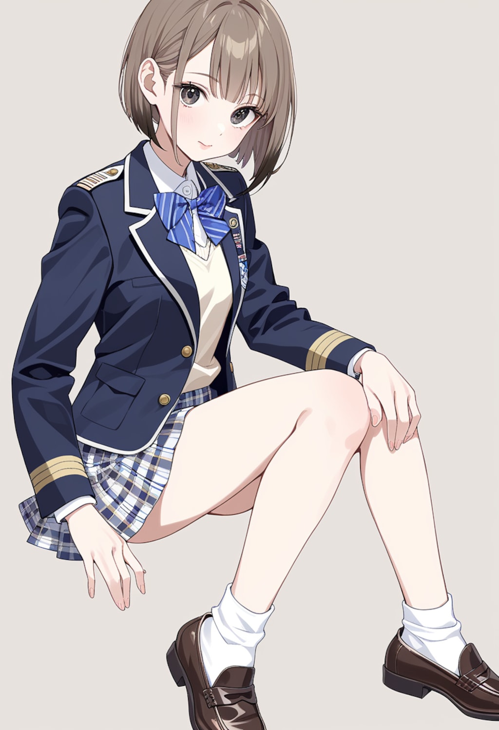 超ミニスカ×ブレザー