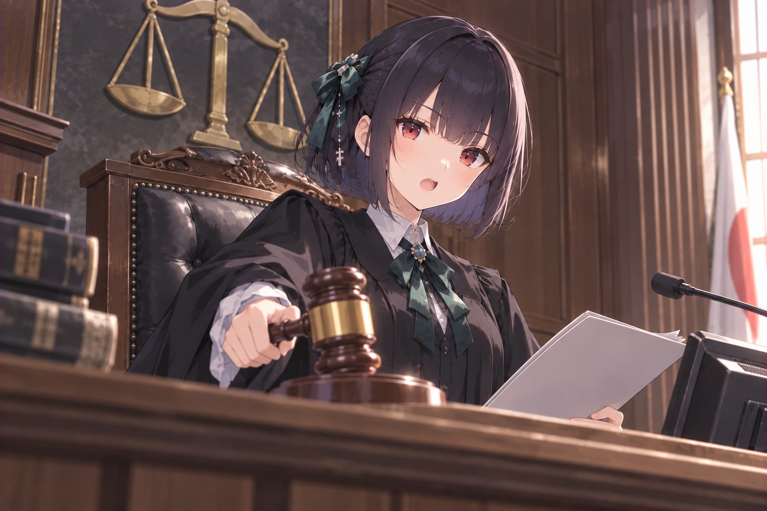 裁判官なゴスロリちゃん(仮称) | の人気AIイラスト・グラビア