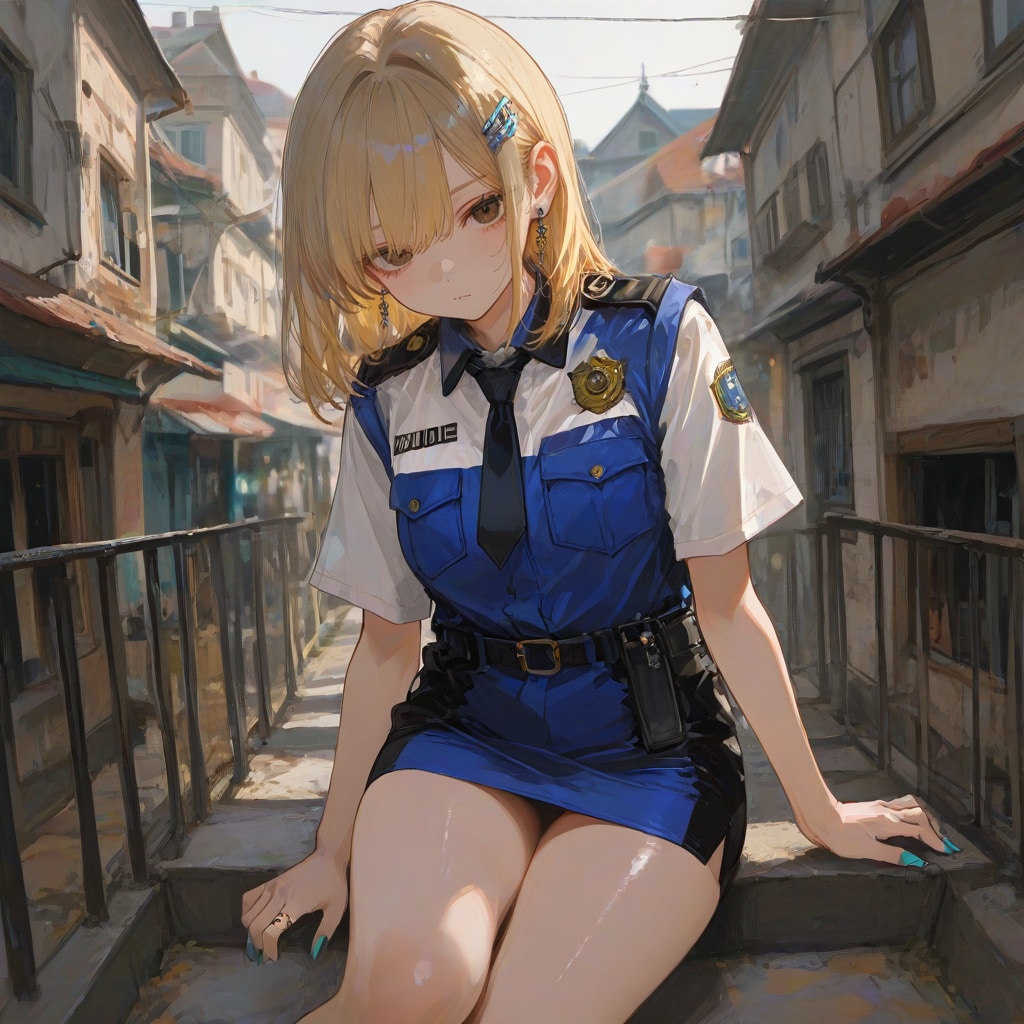 もしもカート・コバーン好きの女がミニスカポリスだったら | の人気AIイラスト・グラビア