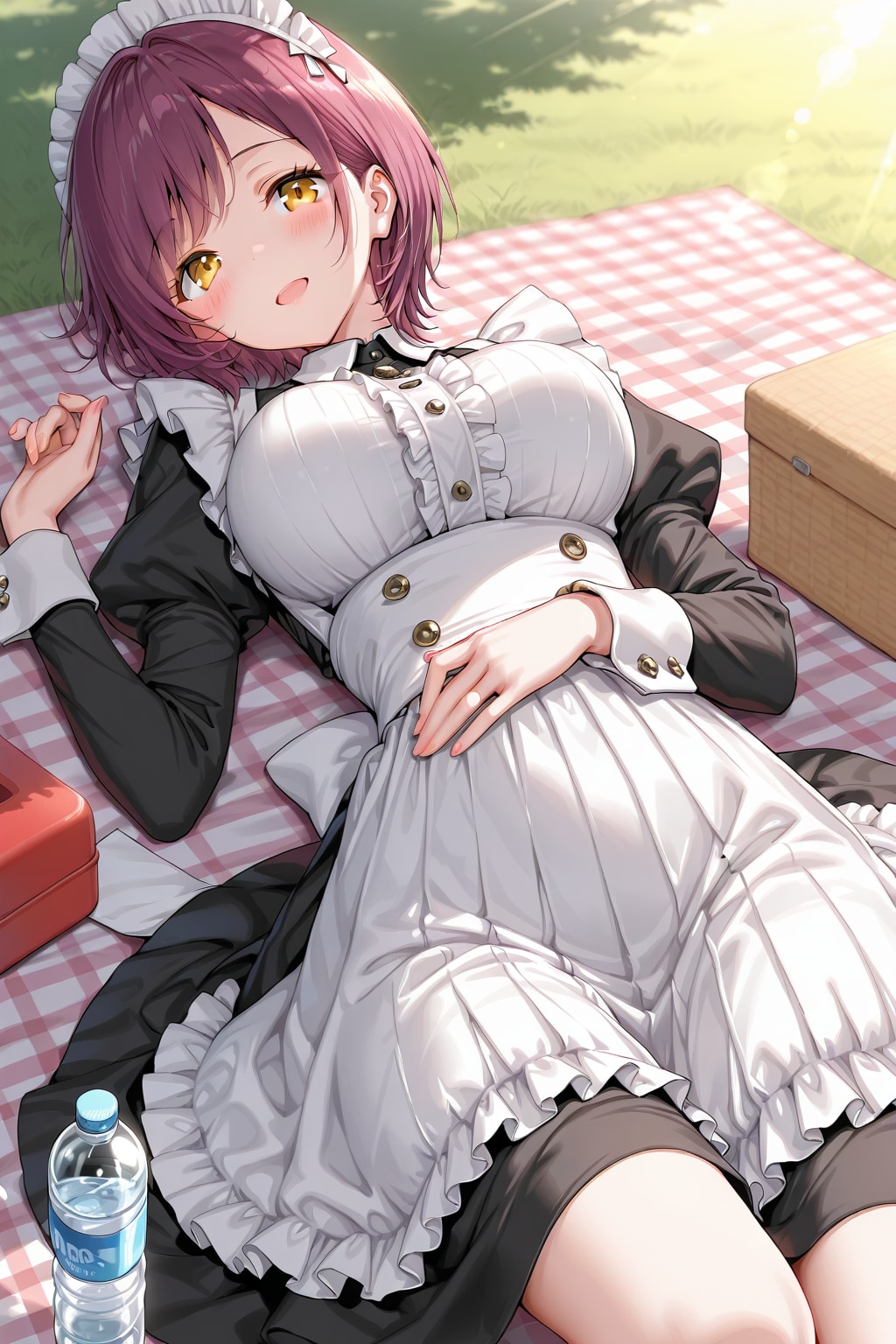 こんにちは（挨拶メイドの芽衣ちゃん） | の人気AIイラスト・グラビア