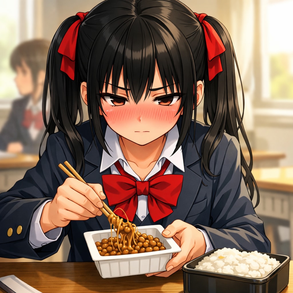 おかず、間違えて持って来ちゃった。（納豆の日）