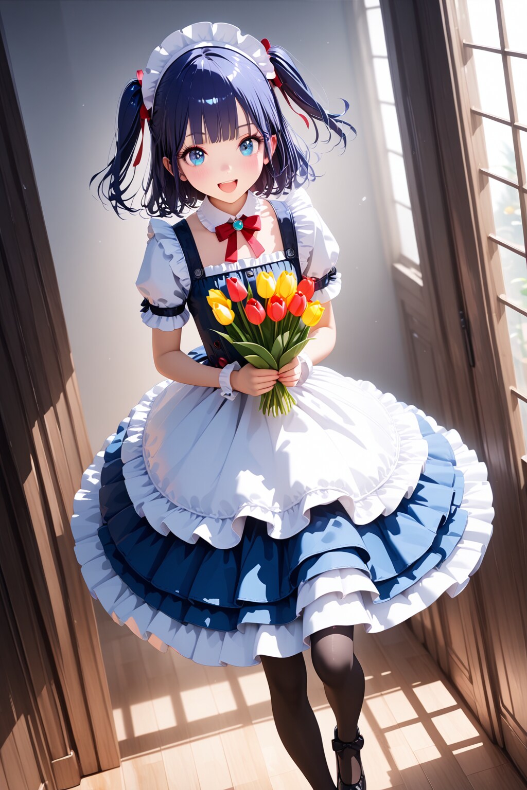 アニキ、お花をとどけに来たよ