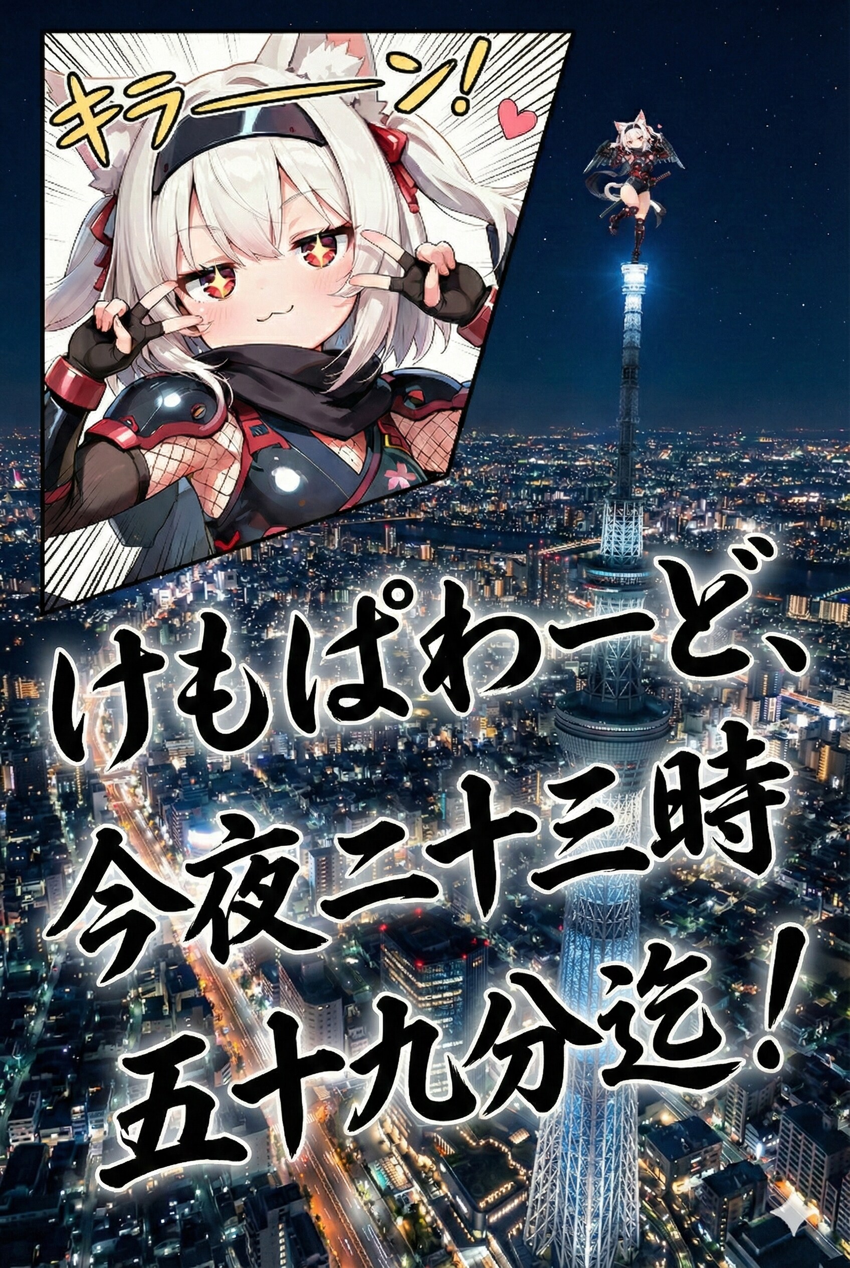 ケモミミパワードスーツ企画は本日２３：５９までです！