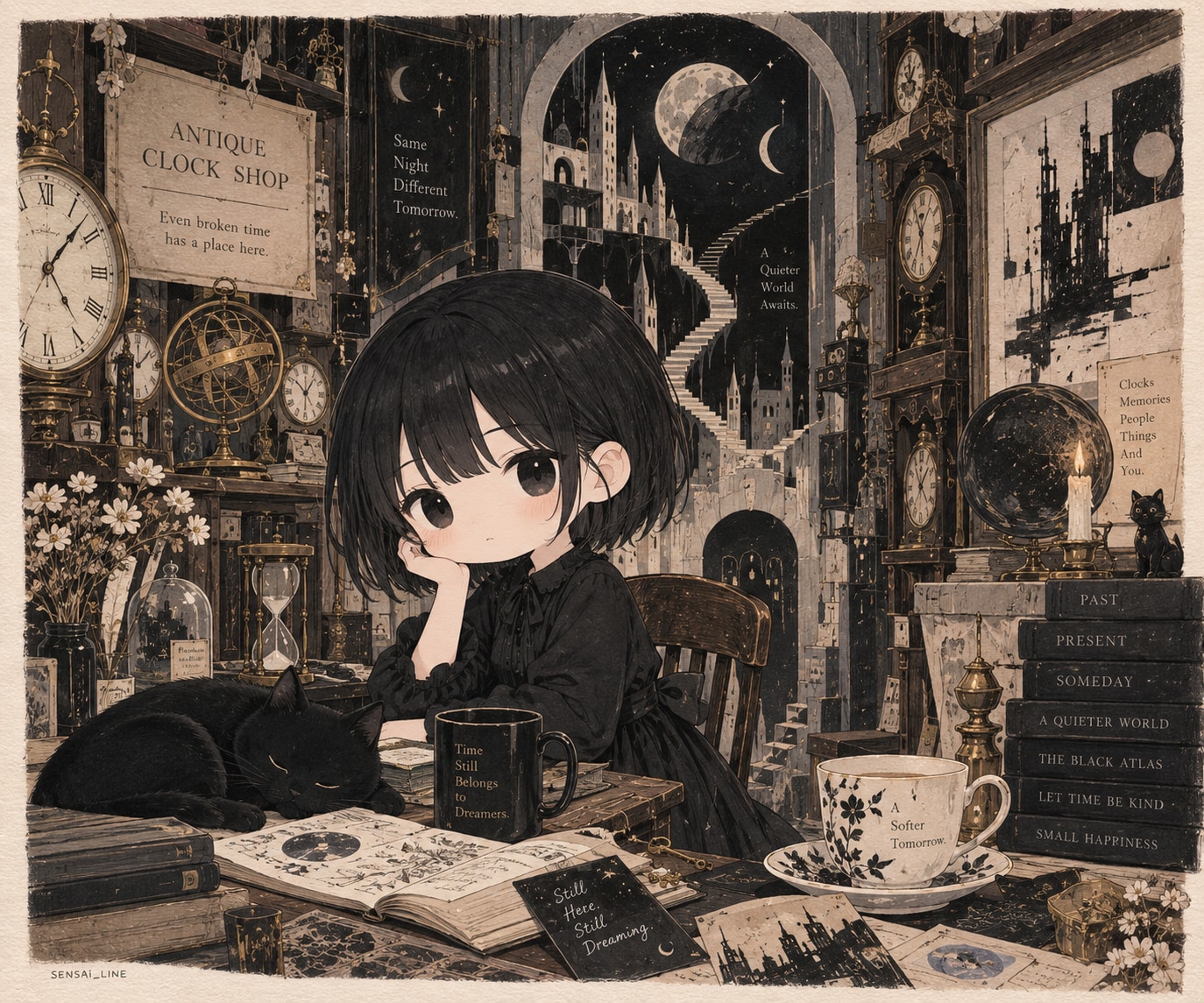 架空時計店 | の人気AIイラスト・グラビア