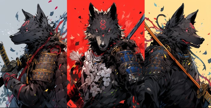 三犬士 -Three dogs-