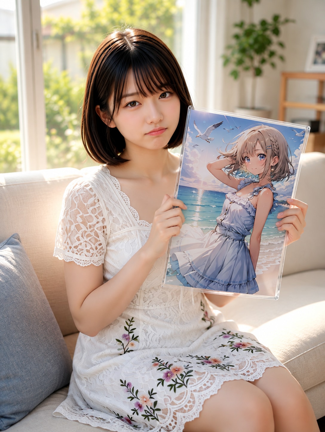 【ウチの娘シリーズ】なんかご機嫌がよろしくない葵ちゃん | の人気AIイラスト・グラビア
