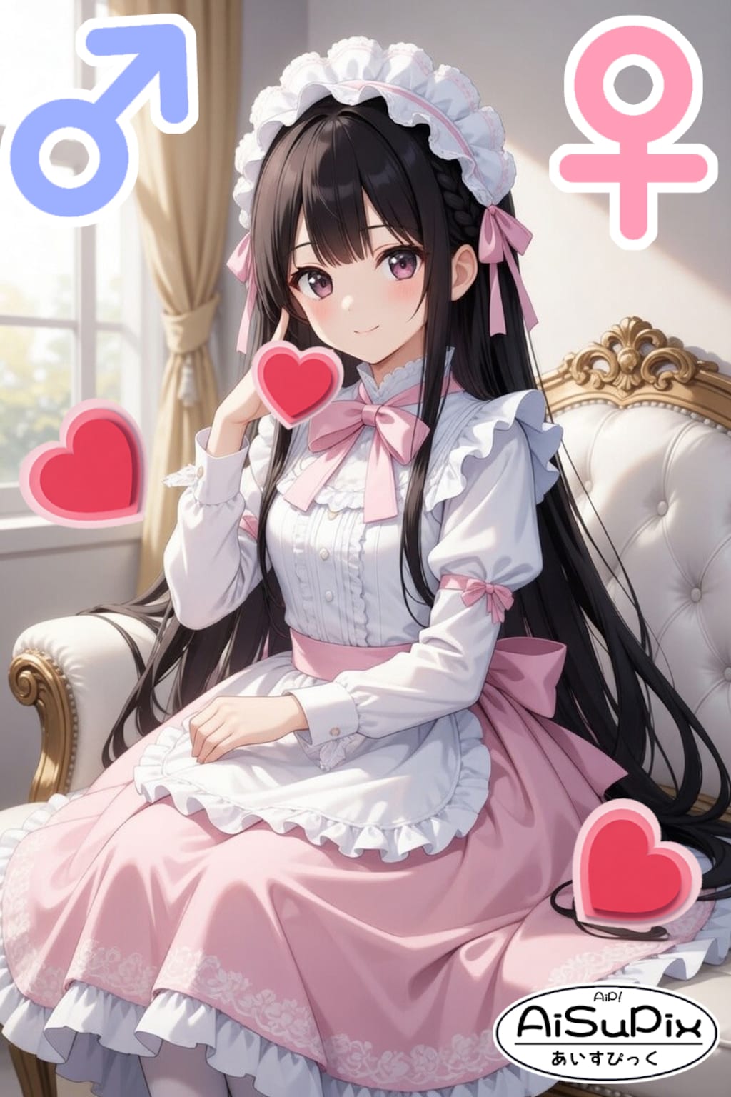 💙AiSuPix／黒髪ツインテちゃん💙