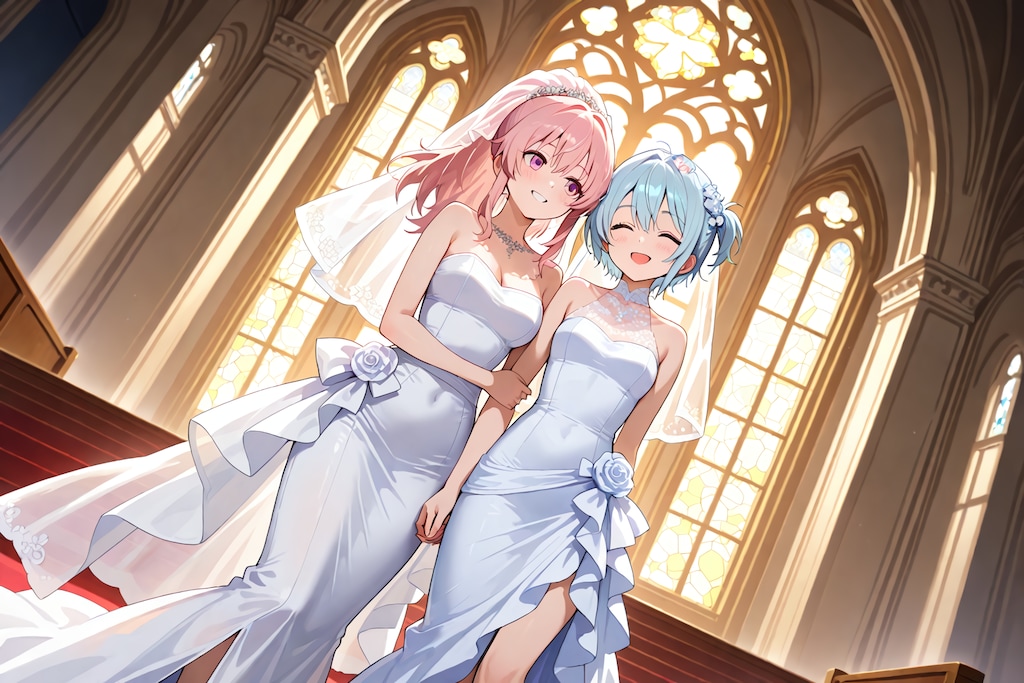 百合カップル試作_LILLY_ジューンブライド