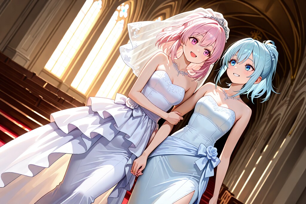 百合カップル試作_LILLY_ジューンブライド
