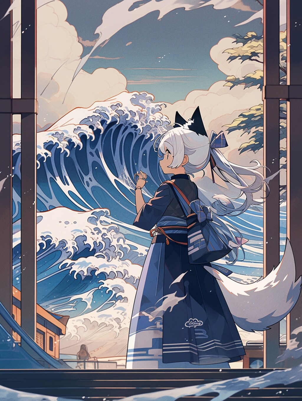 オマージュ葛飾北斎「Great Wave」