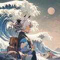 オマージュ葛飾北斎「Great Wave」 2枚目