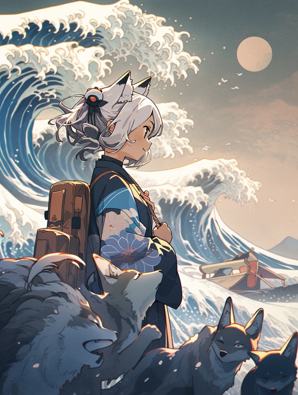 オマージュ葛飾北斎「Great Wave」
