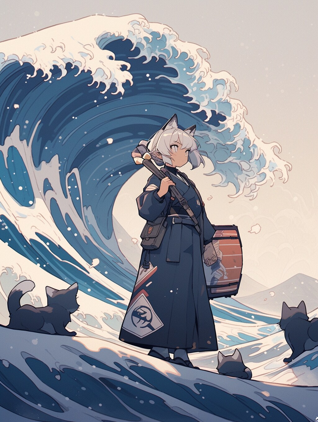オマージュ葛飾北斎「Great Wave」