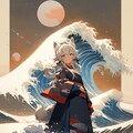 オマージュ葛飾北斎「Great Wave」 8枚目
