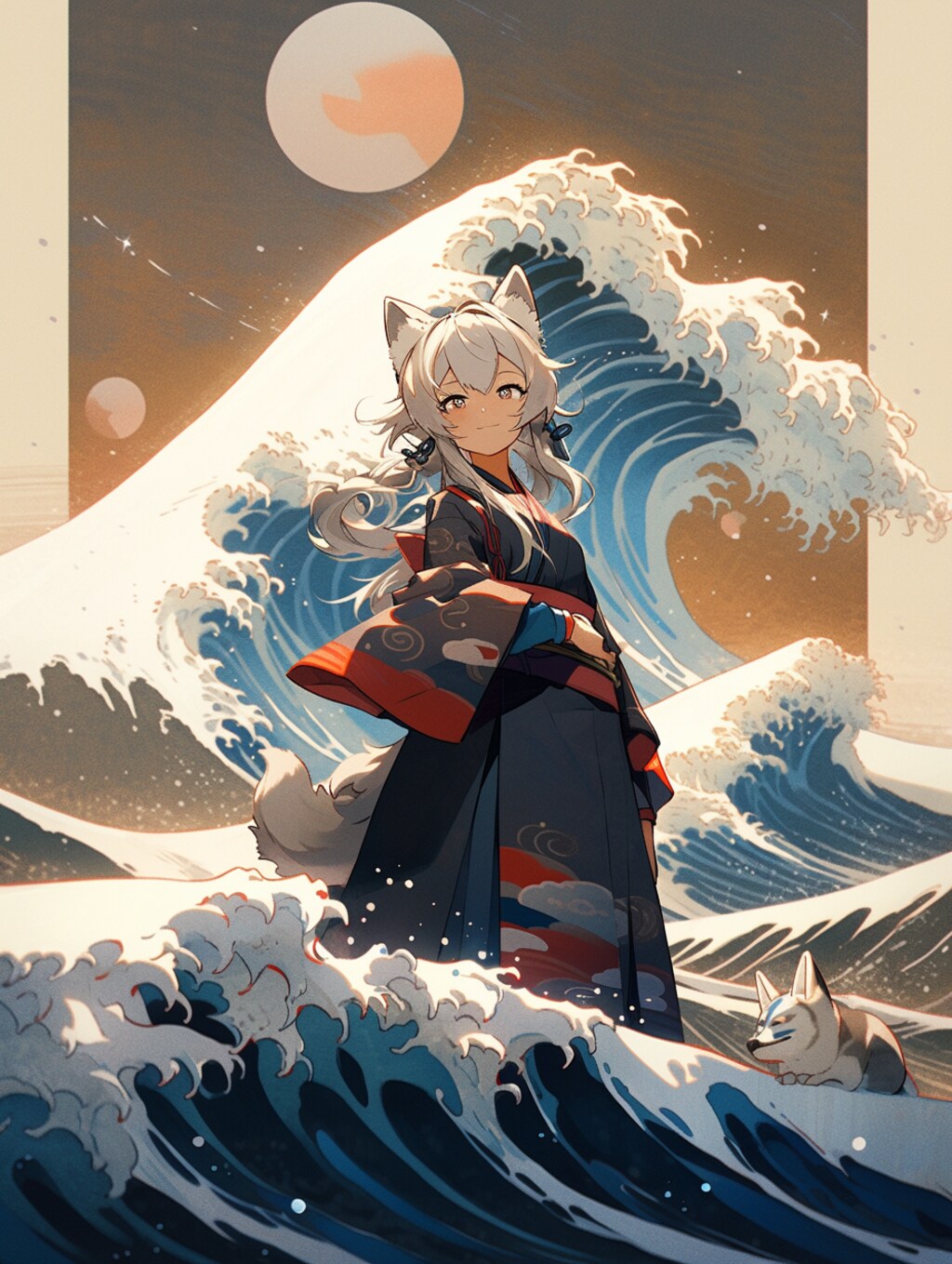 オマージュ葛飾北斎「Great Wave」