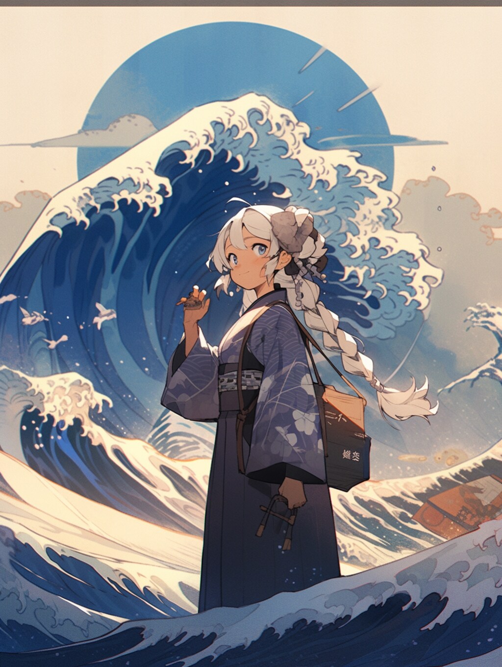 オマージュ葛飾北斎「Great Wave」