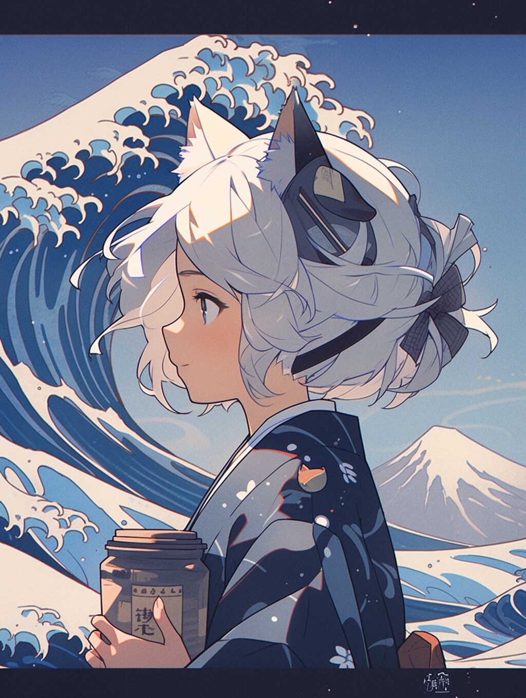 オマージュ葛飾北斎「Great Wave」