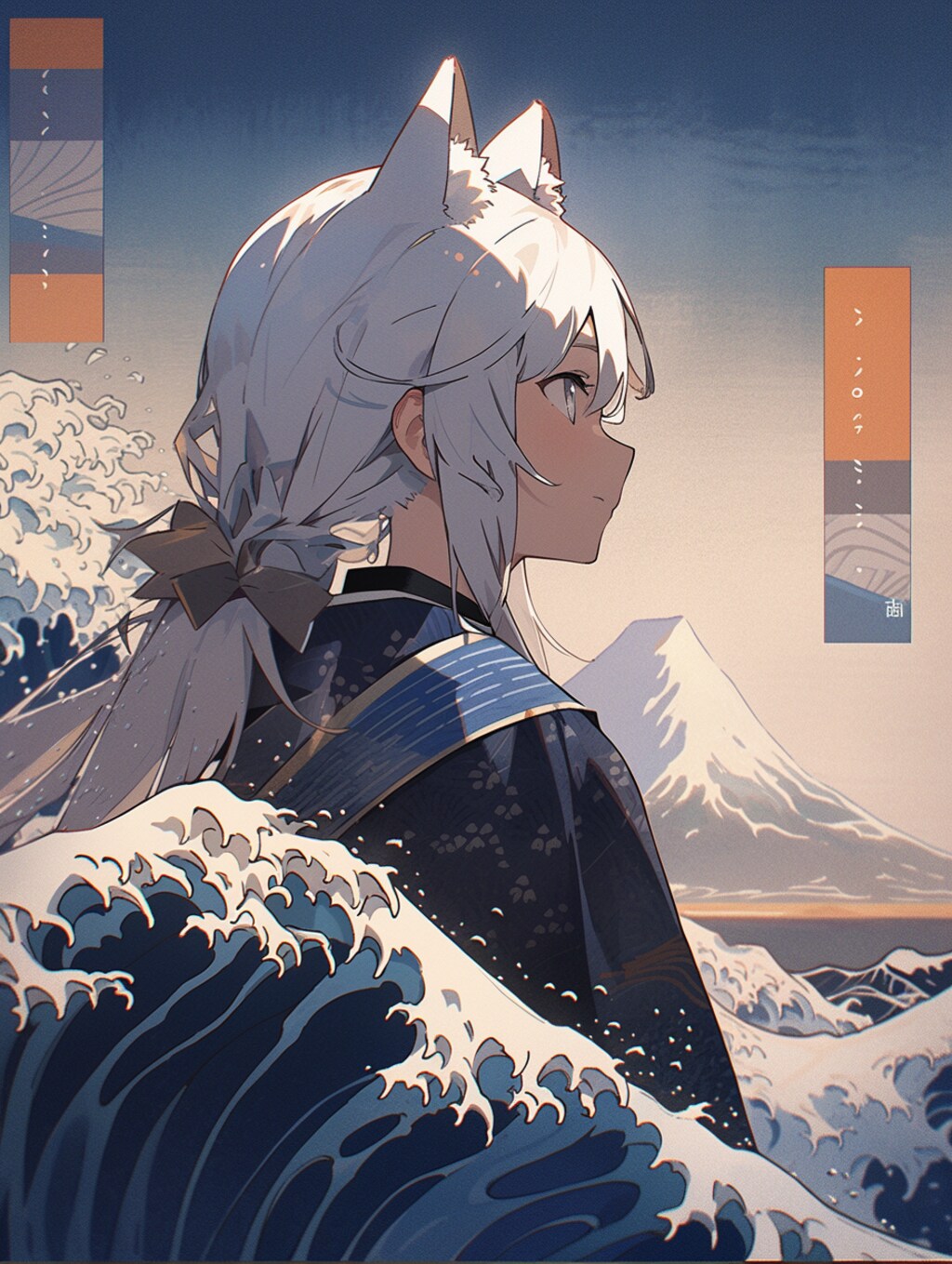 オマージュ葛飾北斎「Great Wave」
