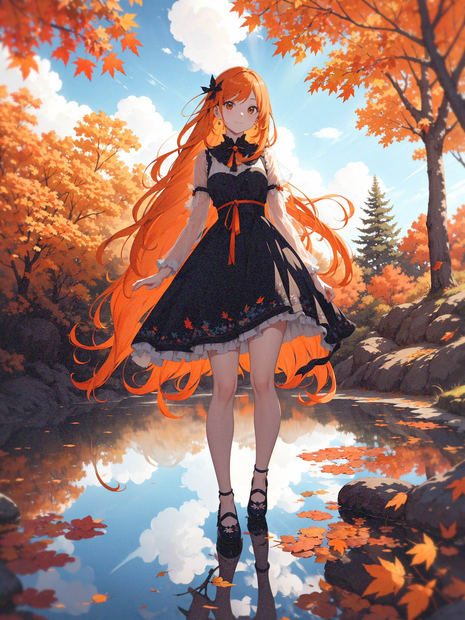 fallen leaves | の人気AIイラスト・グラビア