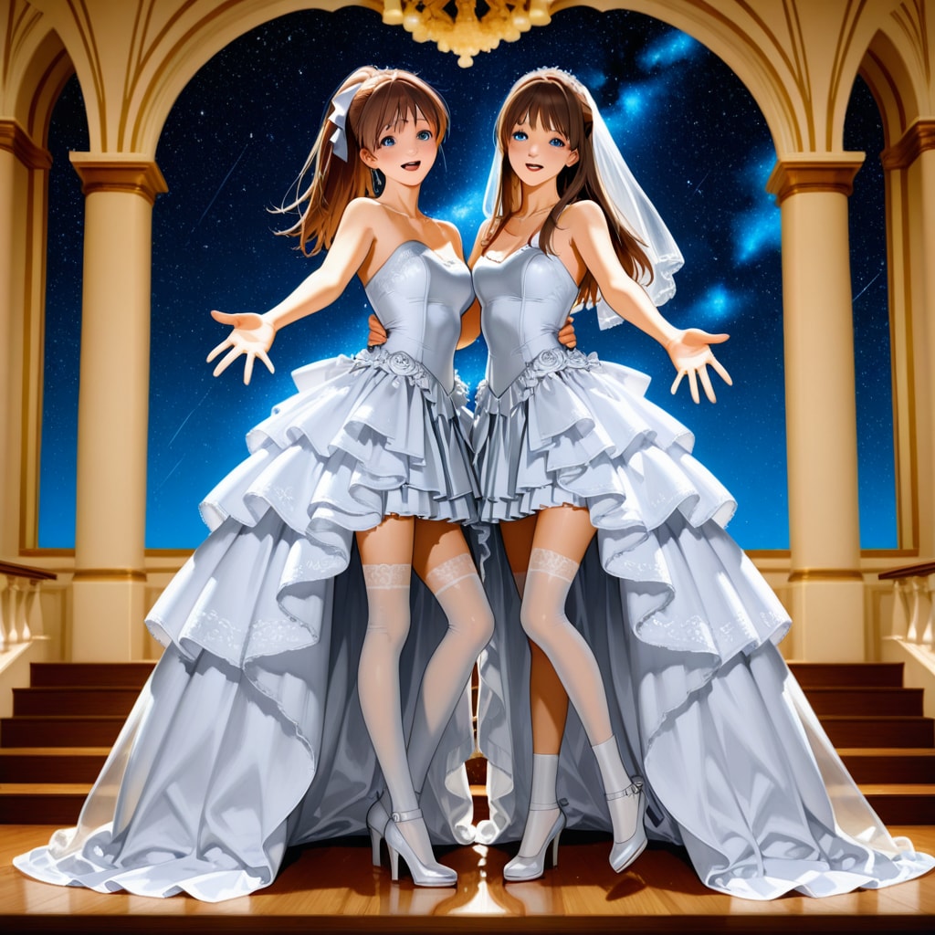 Wedding dress in to chapel | の人気AIイラスト・グラビア