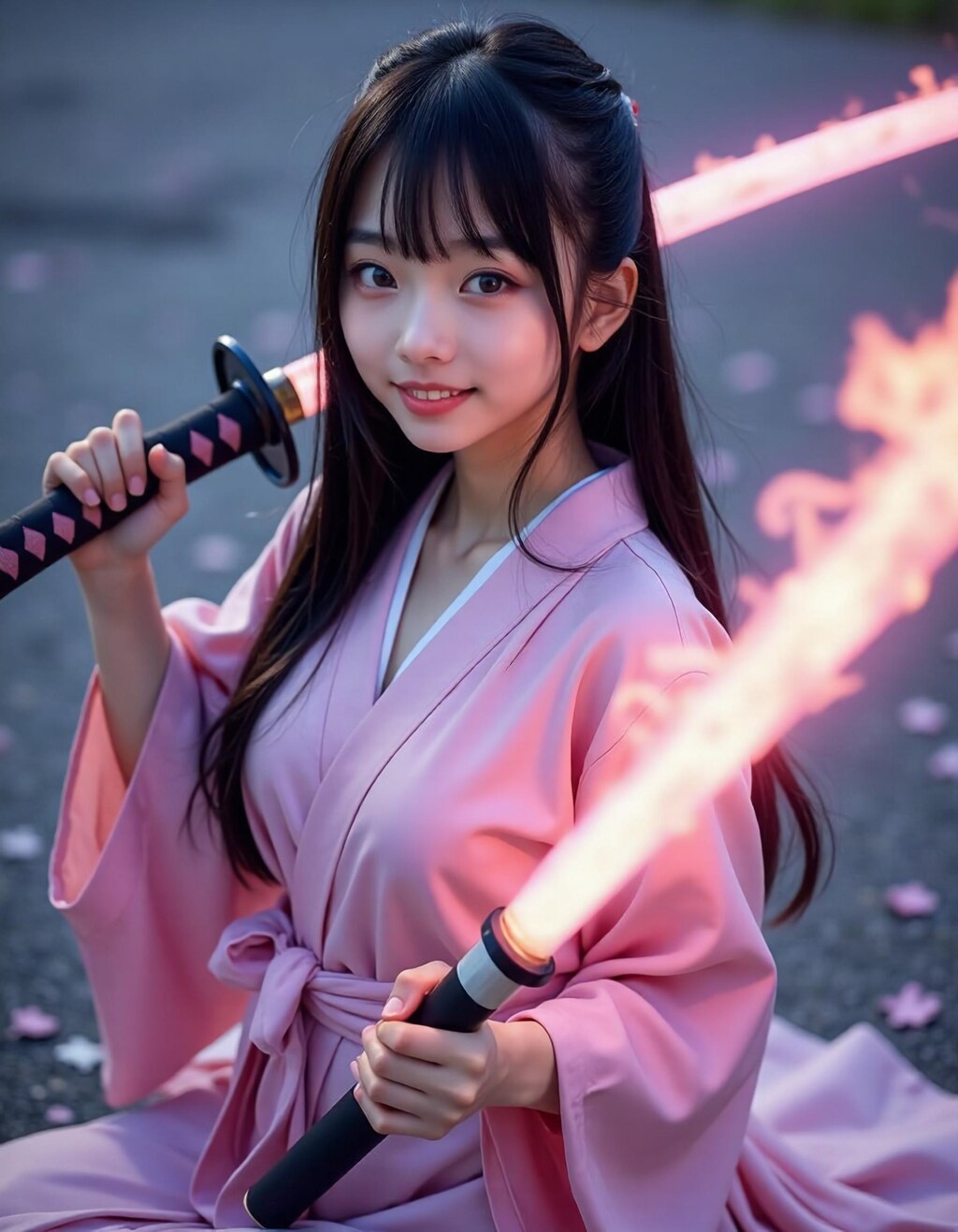 小太刀二刀流回転剣舞六連、いくよ❗✨