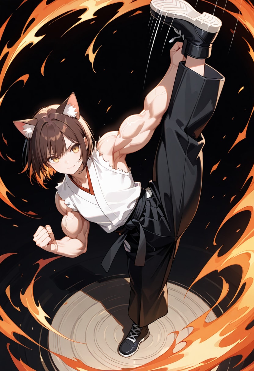 炎蹴猫娘さん