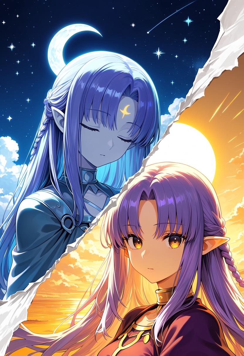 月と太陽の境界線