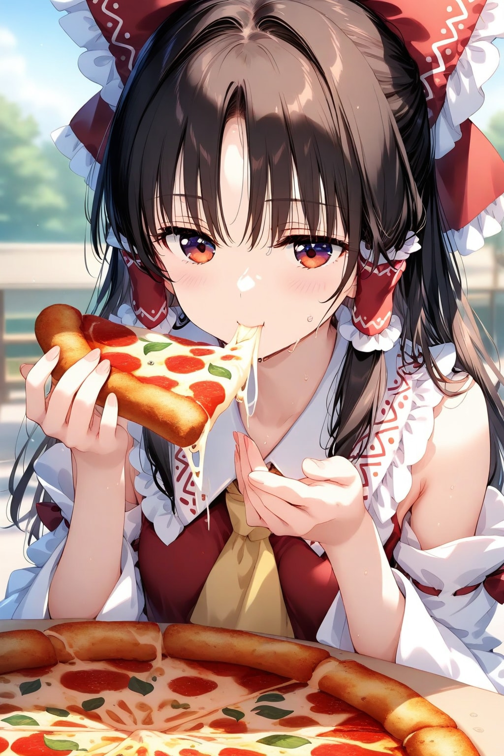 【コスプレ】博麗霊夢✕ピザ