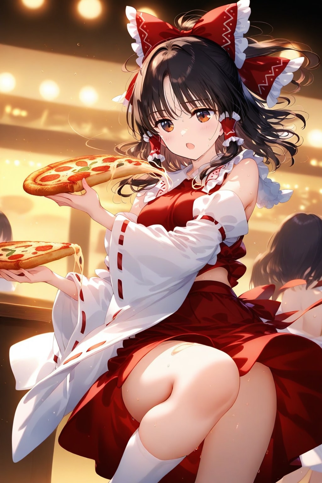 【コスプレ】博麗霊夢✕ピザ