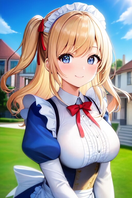 髪型試行　ワンサイドアップ