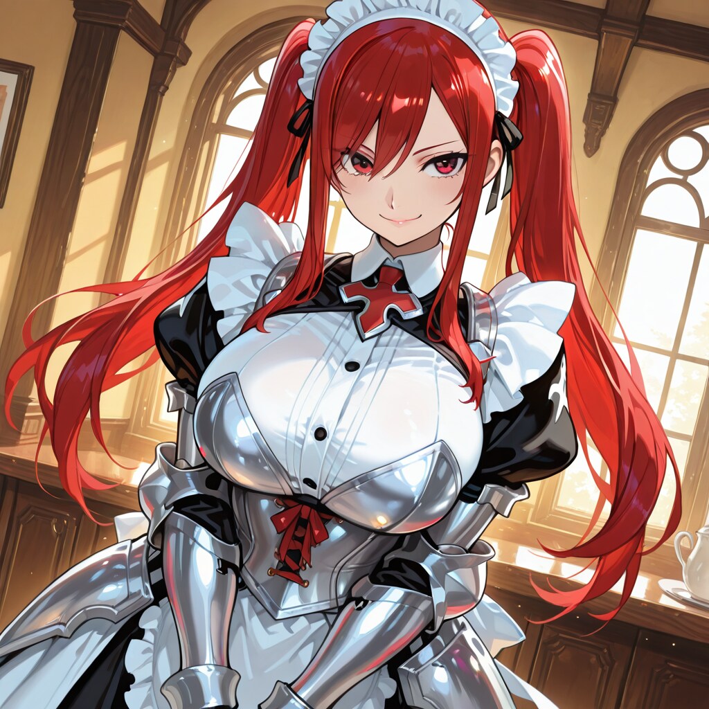 炎の女騎士降臨 ― エルザ・スカーレット店長 | の人気AIイラスト・グラビア